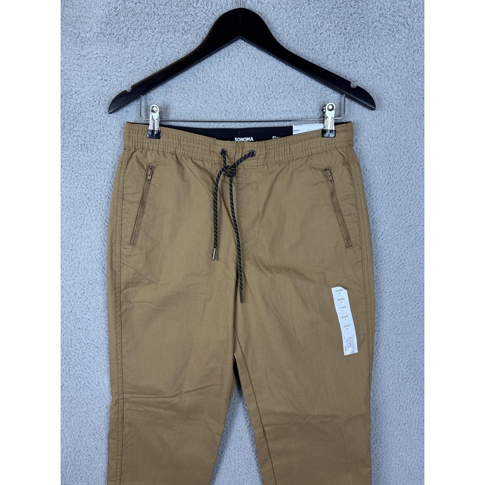 Sonoma Goods For Life Pants Mens Small Brown Flexwear Jogger Stretch Casual New